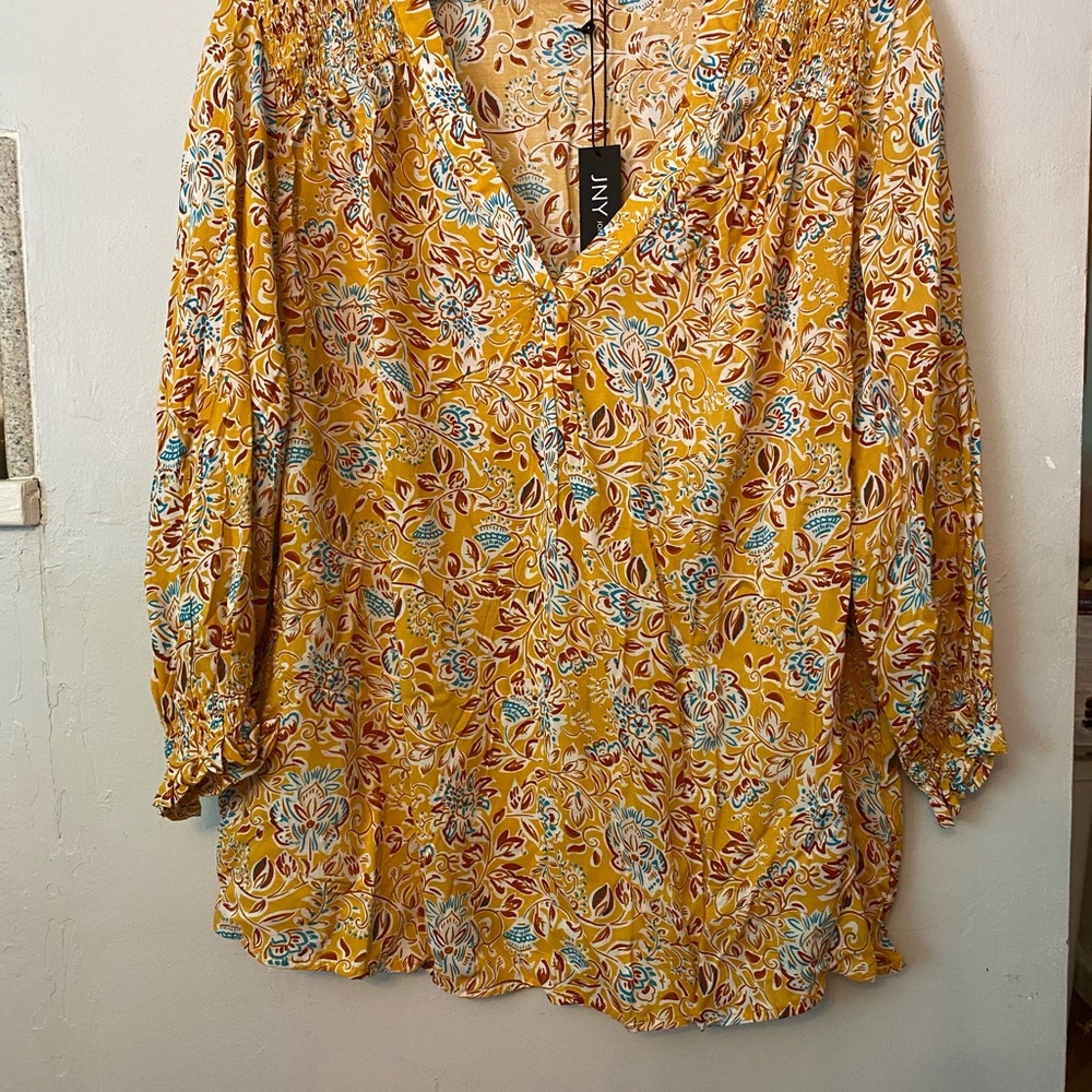 NWT JNY Boho blouse